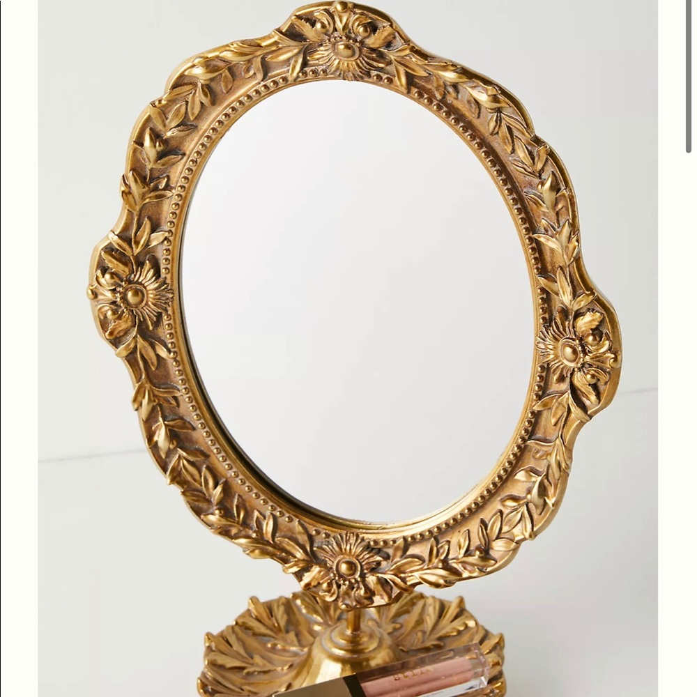 Vintage gold mirror